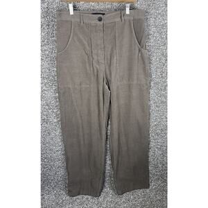 Zara Medium Straight Corduroy Pants with Pockets Women's 4043/265 Soft Taupe